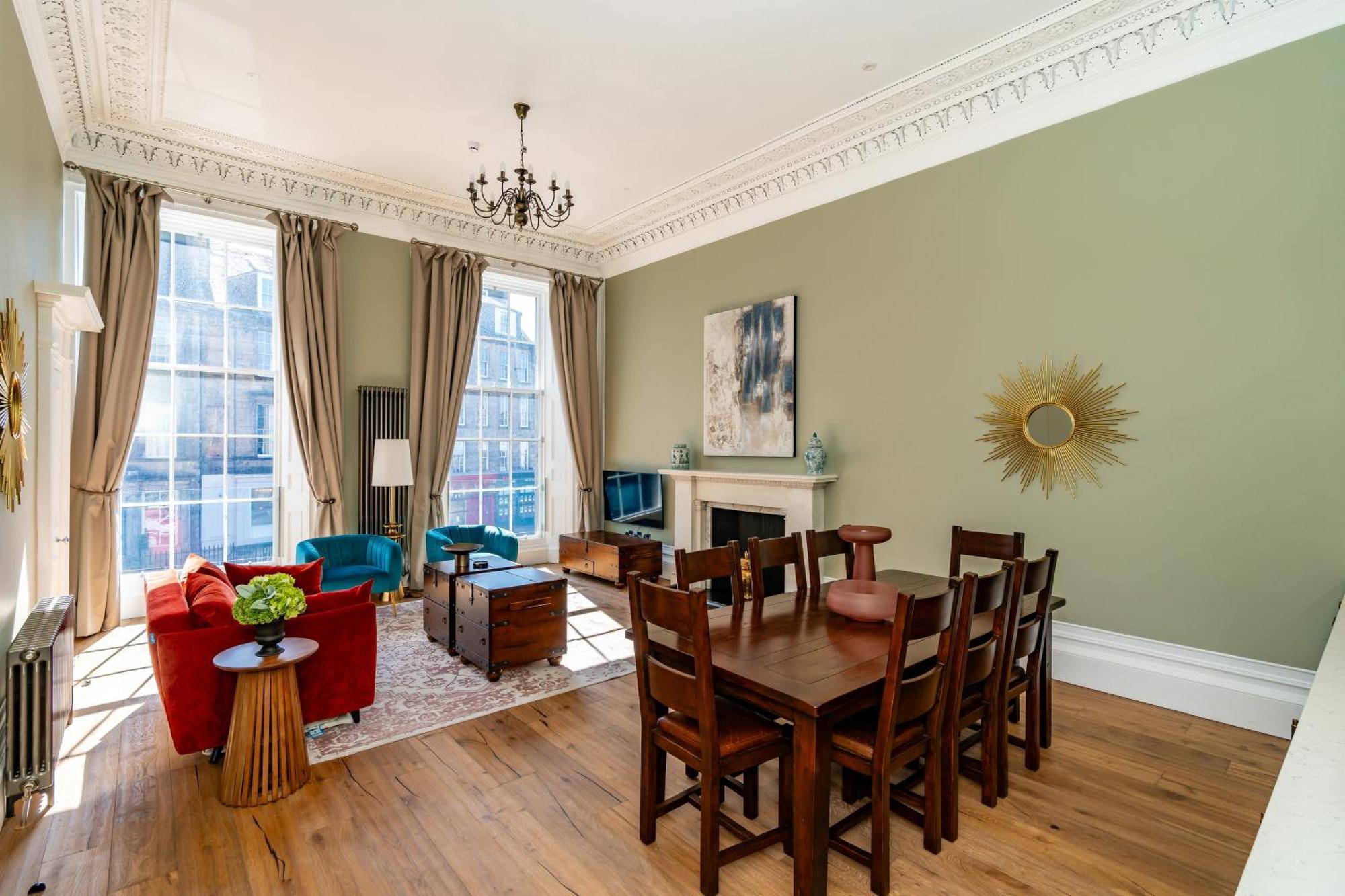 Dragon Suites Luxury Apartments At 9 Albyn Place 爱丁堡 外观 照片